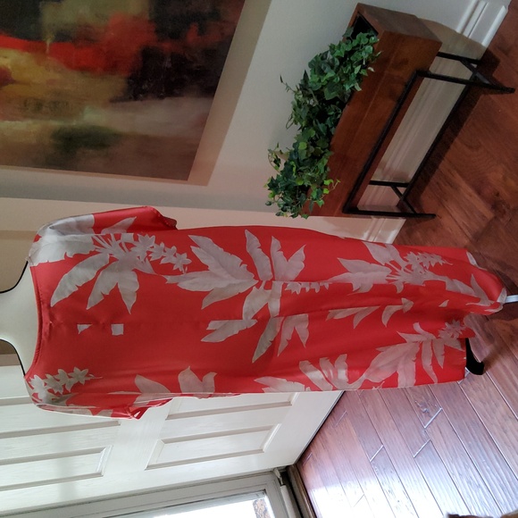 Bryn Walker Liz Carolla Woven Round Neck Short Sleeve Dress Size L - Picture 4 of 4